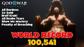 *First Ever World Record* 100K+ Penalty of Breaching Dev Challenge - God of War Ragnarok Valhalla