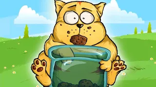 Котик Едун и печенье, мультик игра про котика, Tasty Planet #18