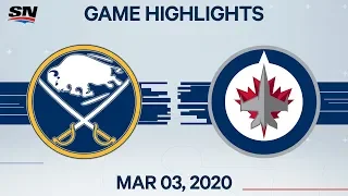 NHL Highlights | Sabres vs. Jets – Mar. 3, 2020