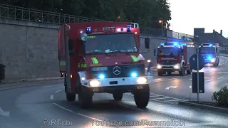 German fire truck convoy - 4 units - VW Transporter + Mercedes Unimog + 2 Atego engines [31.7.2022]