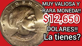 💰💸OJO👉MUY VALIOSA Y RARA MONEDA AMERICANA 💰 DOLAR SUSAN B. ANTHONY 1999 LA TIENES??