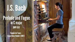 J.S. BACH - Prelude and Fugue in C major, BWV 553 (Anne-Isabelle de Parcevaux, organ)