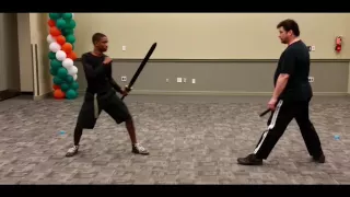 Enclosed Sword Fight   Sword vs Dagger