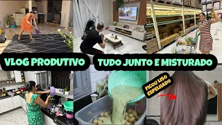 PREPARATIVOS PRO CHÁ | MERCADO | LAVEI TAPETE | MANUTENÇÃO NO AP | RECEITA | GINÁSTICA E MAIS