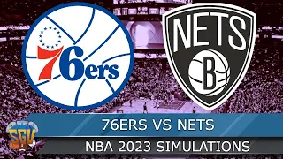 Nets at 76ers Full Game 2 Highlights - 2023 NBA Playoffs (NBA 2K23 Sim)