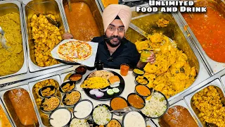 Unlimited Food & Drinks In Rs-170/- Only | Unlimited Veg Food | Veg Buffet Food | Indian Street Food