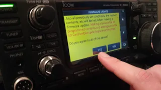 ICOM IC-7300 firmware upgrading 1.40 (italian)