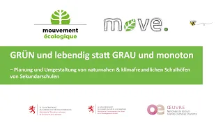 GRÜN UND LEBENDIG STATT GRAU UND MONOTON – Naturnahe & klimafreundliche Schulhöfe | KONFERENZ