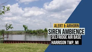 SIREN AMBIENCE | ALERT/AIRHORN | HARRISON TWP, MICHIGAN