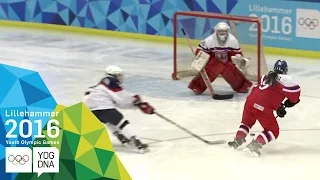 Ice Hockey - ​Women's Preliminaries - CZE vs SVK | ​Lillehammer 2016 ​Youth Olympic Games​