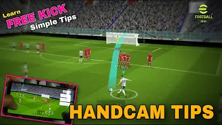 FREE KICK Simple Tips 🔥 || Free Kick Tutorial || How To Do Free Kick In eFootball Pes 2024 Mobile