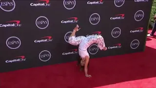 Katelyn Ohashi on the ESPY’s Red Carpet