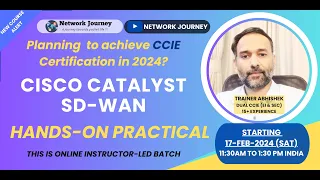 #1 Cisco Catalyst SDWAN Training | 24-Feb-2024 @11:30AM India