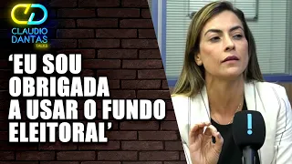 "Não tem nada de imoral ou ilegal" em usar fundo partidário, diz Soraya Thronicke