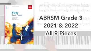 ABRSM Grade 3 Piano (2021 & 2022): All 9 Pieces