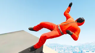 GTA 5 Squid Game Guard Ragdolls Compilation Episode 03 (Euphoria Physics)