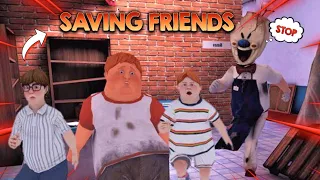 Can I save my Friends from Ice Cream Uncle in this multiplayer game!