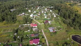 Деревня Гаврильцево, Камешковский район с высоты птичьего полета
