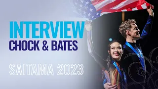 World Champions Interview: Madison Chock & Evan Bates (USA) | Saitama 2023 | #WorldFigure