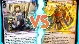 CREATORS CLASH! Fire Merlin vs Water Tonoris - Grand Archive TCG Gameplay (ft.@RedZoneRogue)