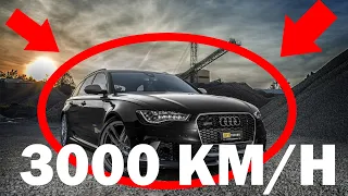 Audi RS6 300km/h Autobahn Kerosene crash high quality blender recreation.