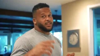 Aaron Donald Cooking Dinner For the Family