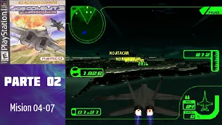 Ace Combat 3: Electrosphere (PS1)(Español)(100%)(Dificil)(Rango A) - Ep 02: Misiones 04-07 (UPEO)