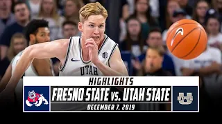 No. 25 Utah State vs. Fresno State Basketball Highlights (2019-20) | Stadium