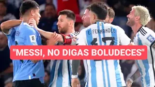 💣 Messi le pidió respeto a los jóvenes de Uruguay después de agarrar del cuello a Mathías Olivera