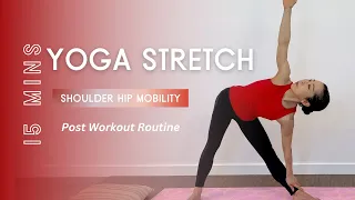 15 MIN Yoga Flow for Sore Muscles and Fatigue| Active Recovery Practice| All Levels