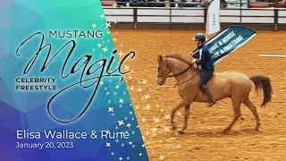2023 Mustang Magic Celebrity Freestyle - Elisa Wallace & Rune