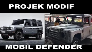 KEREN, MODIFIKASI MOBIL DEFENDER DARI BAHAN MESIN TAFT HILINE 4X4