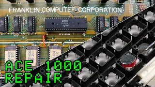Franklin Ace 1000 Repair: Motherboard and Keytronic keyboard