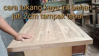 membuat meja makan jati minimalis part 1