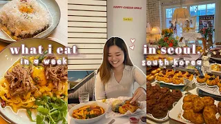 what i eat in seoul pt 2: bunsik, rose buldak, cafes, pasta, etc (last korea vlog) 🍰🍝