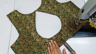Very stylish blouse back neck design || cutting and stitching back neck blouse design || blouse