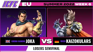 Joka (Feng) vs. KaizokuLarsr (Lars) Losers Semi-Final - ICFC EU Tekken 7 Summer 2022 Week 6