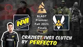 Безумный 1vs3 клатч от Perfecto, NAVI vs Vitality, BLAST Premier Fall Final 2021