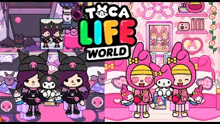 Twin KUROMI and Twin MY MELODY | Toca Life With Vienne | Toca Life World