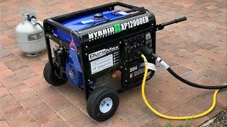 DuroMax XP12000EH Generator-12000 Watt Gas or Propane Powered Home Back Up & RV Ready