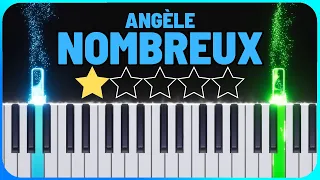 Nombreux - Angèle Easy Piano Tutoriel with Sheet Music