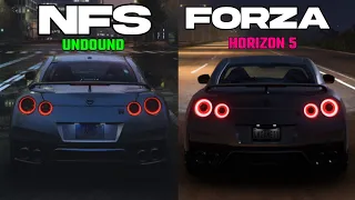 Need For Speed Unbound Vs Forza Horizon 5 - Graphic Comparison