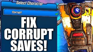 Borderlands 3 corrupt character easy fix