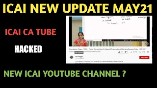 ICAI New YouTube Official Channel For Free vertual class | ICAI CA TUBE