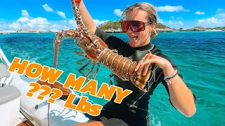 Spearfishing Giant Lobster in the Bahamas: From Ocean to Plate!