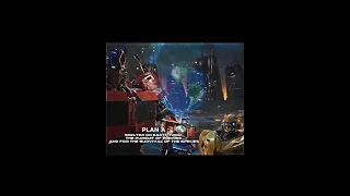 Transformers Plan A and Plan B #edit #transformers #optimusprime #bumblebee