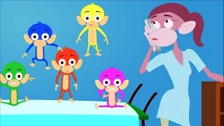 Five Little Monkeys | Nursery Rhymes | kids songs