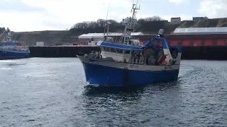 Scottish trawler heads off