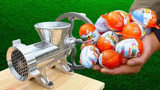 🟢 Meat Grinder vs Kinder Joy and Kinder Surprise