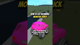 🛻How I got to ride Bloxburg’s rarest car The monster truck & how to get it #bloxburg